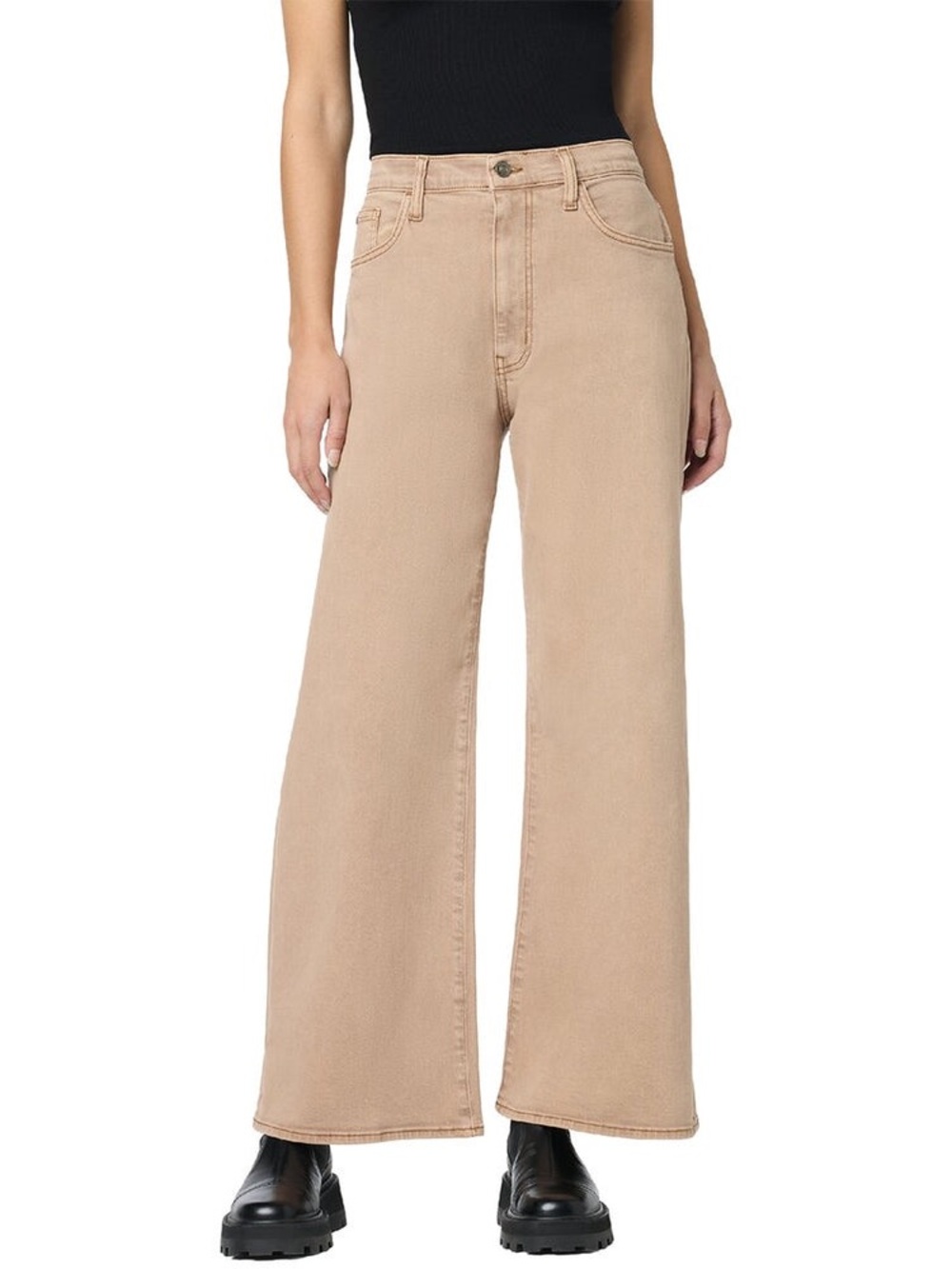 NWOT Hudson Jolene  Wide Leg Jeans in khaki Beige size 30